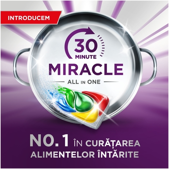 Detergent capsule pentru mașina de spălat vase Platinum Plus Miracle, 74 spălări