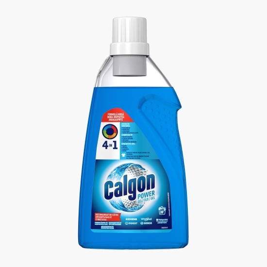 Soluție gel Anticalcar pentru mașina de spălat Calgon 4în1, 30 spălări, 1.5l