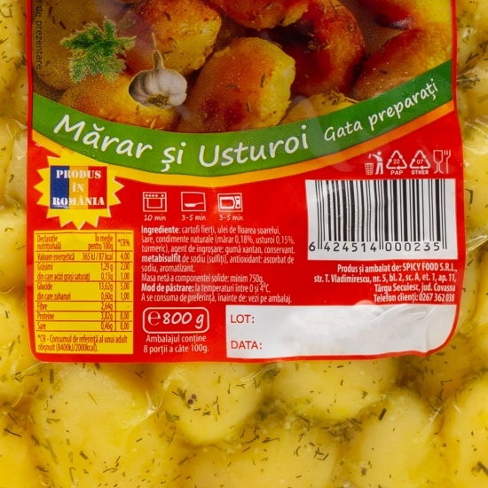 Cartofiori de Covasna cu mărar și usturoi 800g