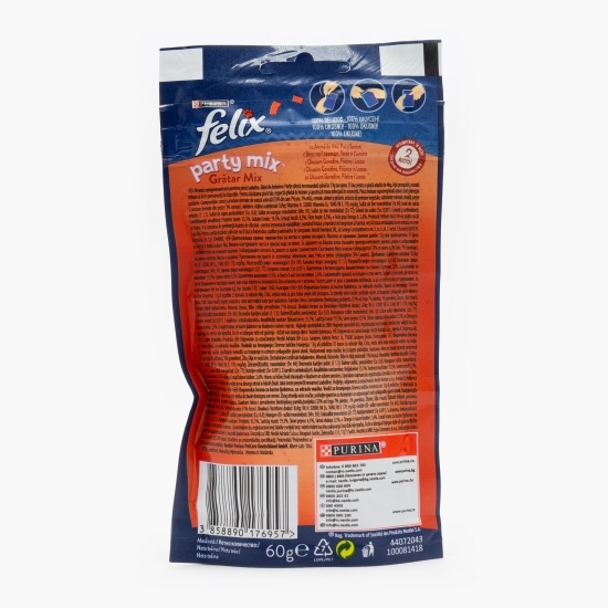 Recompense pentru pisici, 60g, Mixed Grill cu vită, pui, somon