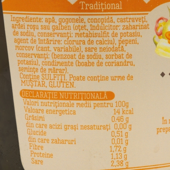 Murături asortate 800g