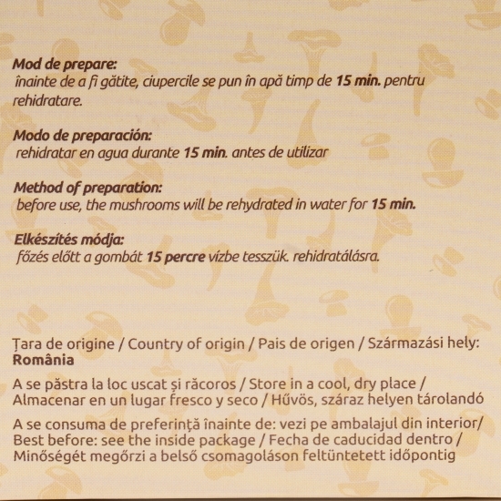 Mix de ciuperci de pădure uscate 30g