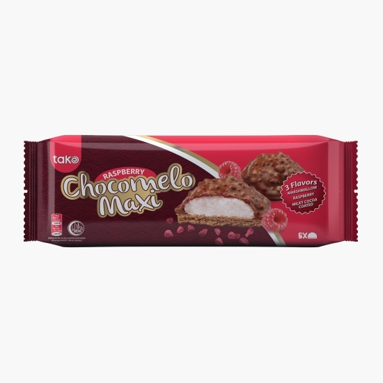 Prăjitură cu bezea și zmeură, Chocomelo Maxi 130g