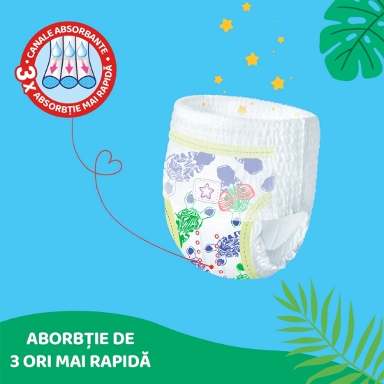 Scutece chiloțel Extra Large Plus, mărimea 7, 17+ kg, 50 buc