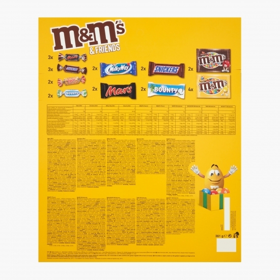 M&M'S - Calendar de Crăciun cu selecții de bomboane 361g
