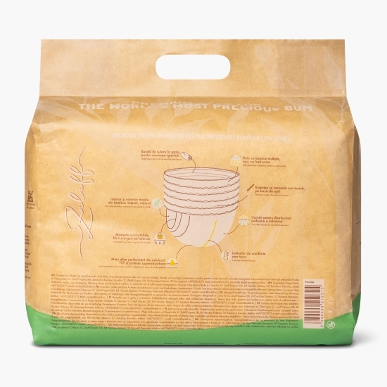 Scutece chiloțel din bambus mărimea 4, 10-15kg, 28 buc