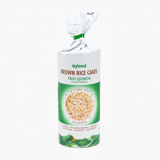 Rondele din orez integral cu quinoa tricoloră și susan alb 100g