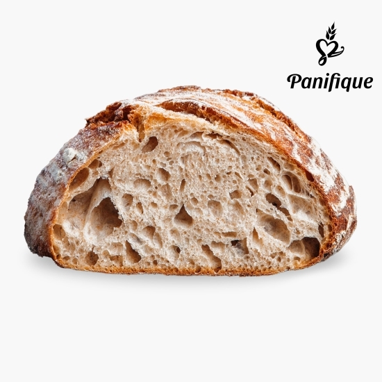 Pâine ecologică semialbă, artizanală cu maia sălbatică 400g