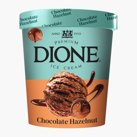 Înghețată premium de ciocolată cu alune și biscuiți cu cacao 475ml