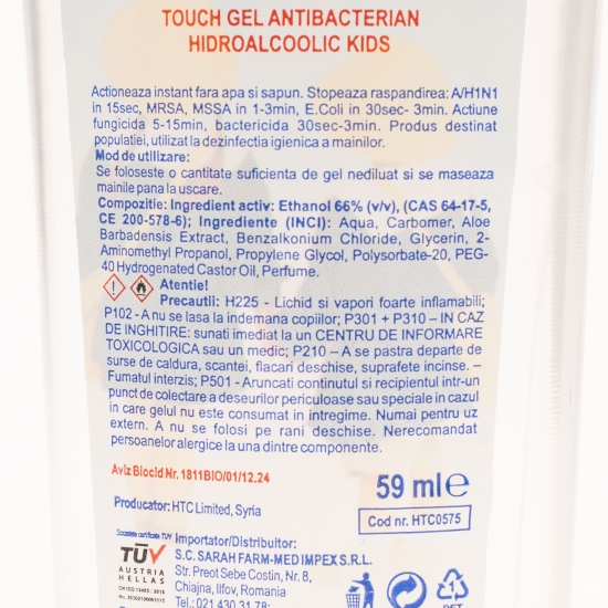 Gel antibacterian Kids 59ml