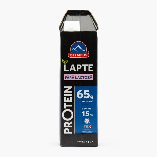 Lapte high protein, fără lactoză, 1.5% grăsime, 1l