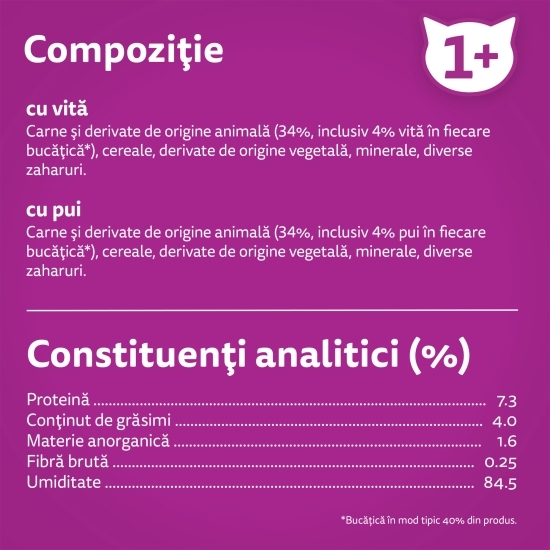 Hrană umedă pentru pisici adulte, 4 x 85g, Selecții clasice în sos de carne