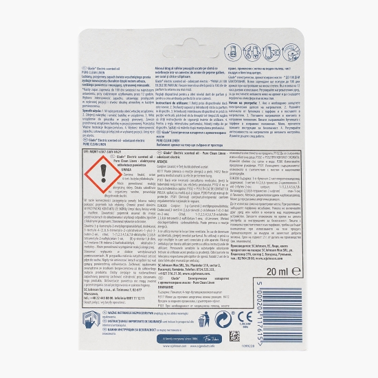 Odorizant electric Clean Linen 20 ml 
