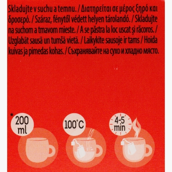 Ceai fructe cu aromă de zmeură&merișoare 20 plicuri