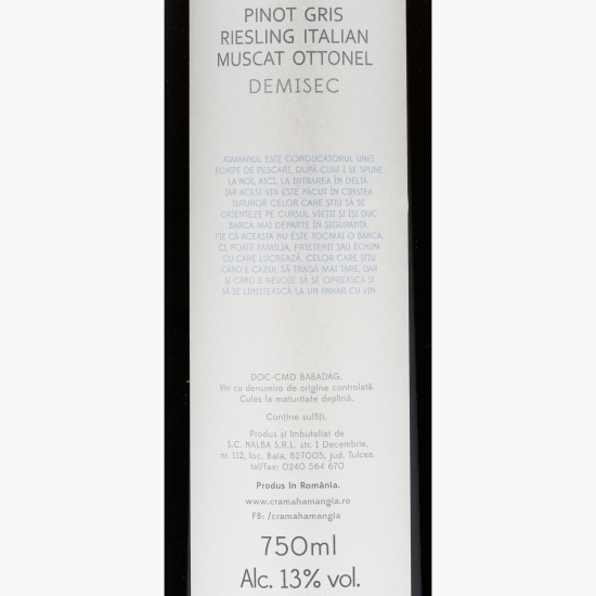 Vin alb demisec Ataman Cuvee, 13%, 0.75l