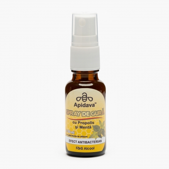 Spray de gură cu propolis și mentă fără alcool 20ml