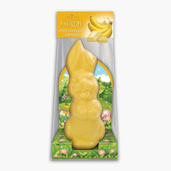 Iepure galben cu ciocolată albă și banană 75g