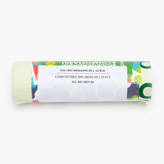 Saci menajeri bio 60l, 10 buc