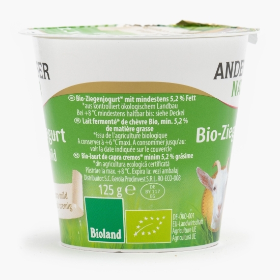 Iaurt cremos eco de capră, minim 5.2% grăsime 125g