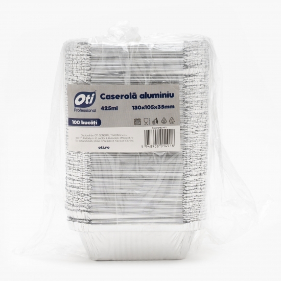 Caserolă aluminiu 425ml, 100 buc