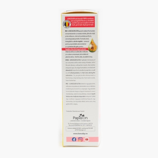 Vopsea permanentă pentru păr Ultra Duo 1.2 Negru albastru 200ml