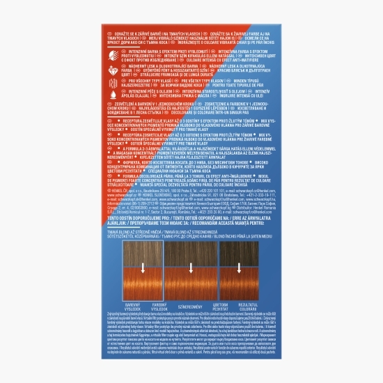 Vopsea de păr permanentă Colour + Lift L74 Vibrant orange 142.5 ml