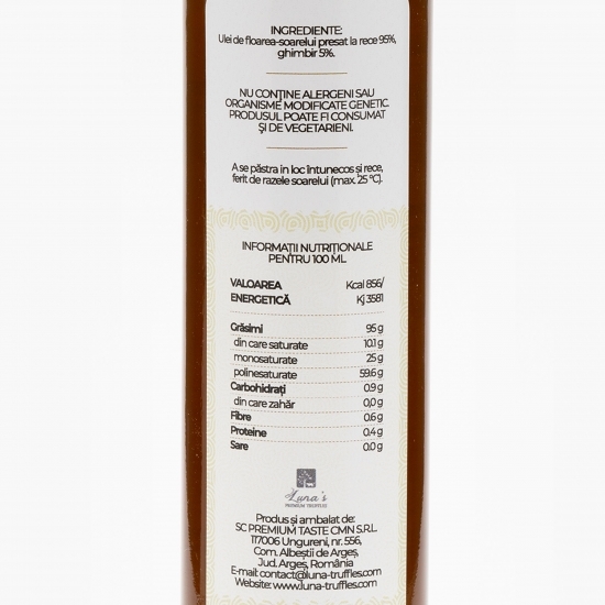Ulei de floarea-soarelui aromatizat cu ghimbir 0.25l