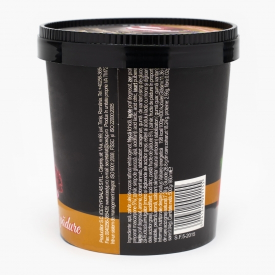Înghețată cu mascarpone și pastă de fructe de pădure 500g