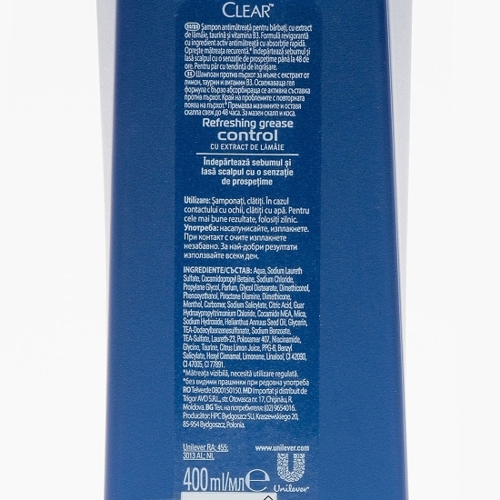 Șampon pentru bărbați Refreshing Grease Control 400ml