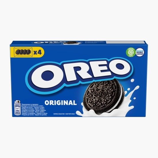 Biscuiți din cacao și cremă cu aromă de vanilie Original 4 buc, 176g