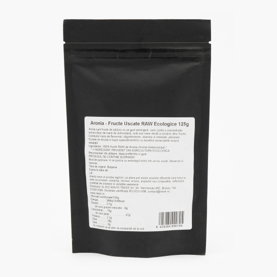 Aronia fructe uscate ecologice 125g