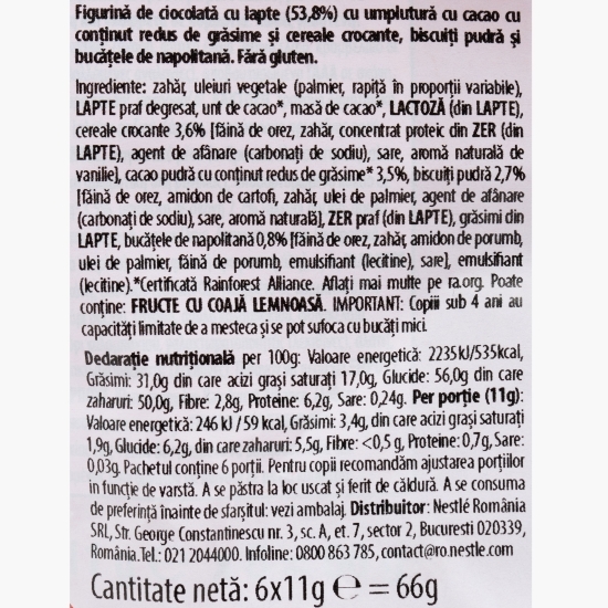 Iepurași de ciocolată 66g