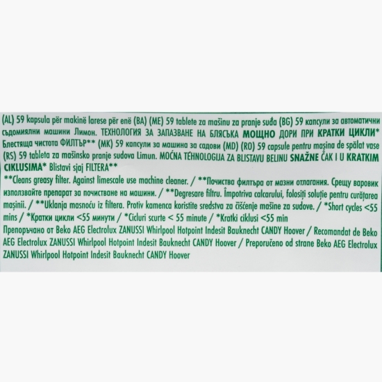 Detergent pentru mașina de spălat vase Platinum Plus 59 spălări