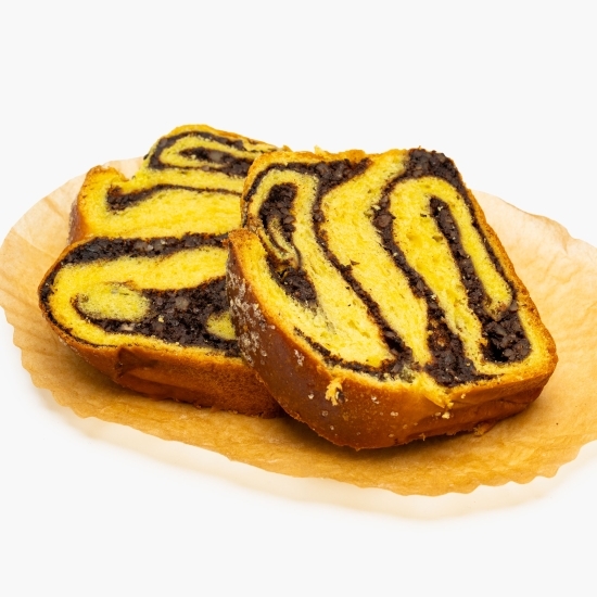 Cozonac vegan cu cremă de nucă și cacao, 200g