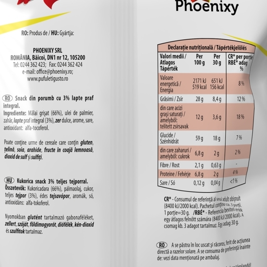 Pufuleți cu lapte 80g