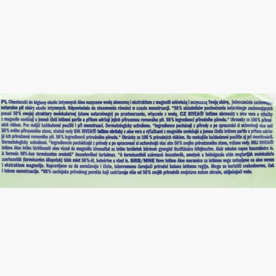 Șervețele intime aloe 15 buc