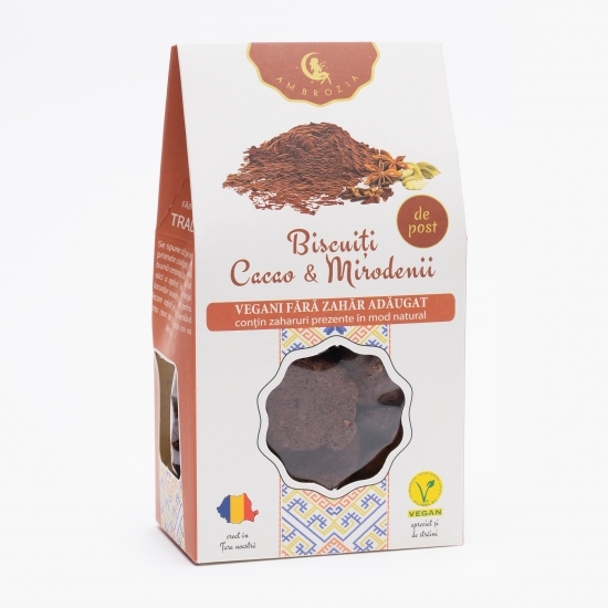 Biscuiți vegani cu mirodenii și cacao 150g