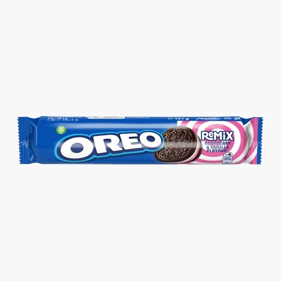 Biscuiți cu aromă de zmeură și vanilie Remix, 157g