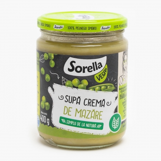 Supă cremă de mazăre verde 400g