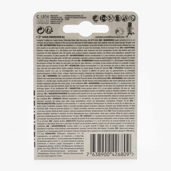Baterie Alkaline Power C-LR14, 2 buc
