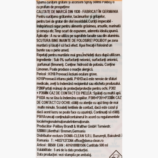 Spray curățare grătar și accesorii 0.5l