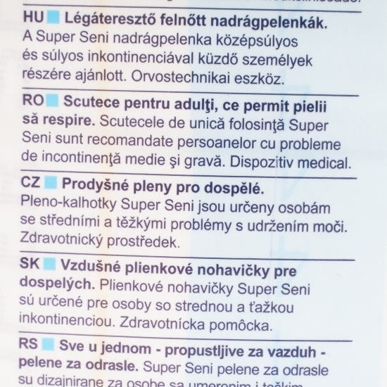 Scutece adulți, mărime XL, 10 buc