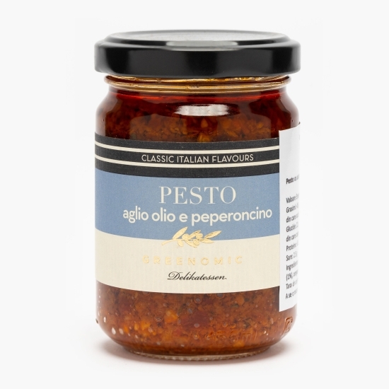 Pesto cu usturoi, ulei și ardei iute 135g