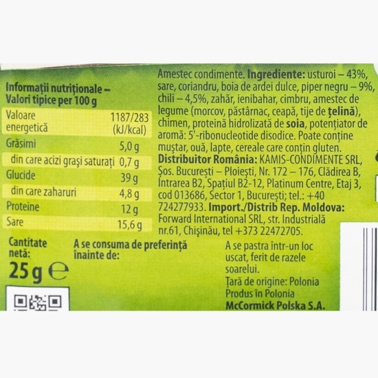 Condimente pentru cârnați 25g