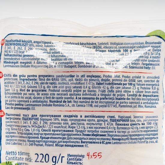Chiflă english muffin 4x55g