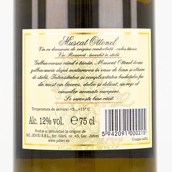 Vin alb demidulce Muscat Ottonel 0.75l