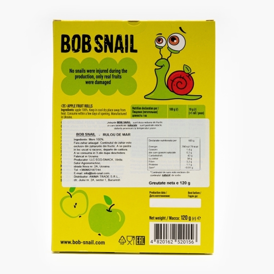 Rulou natural din mere fără zahăr 120g