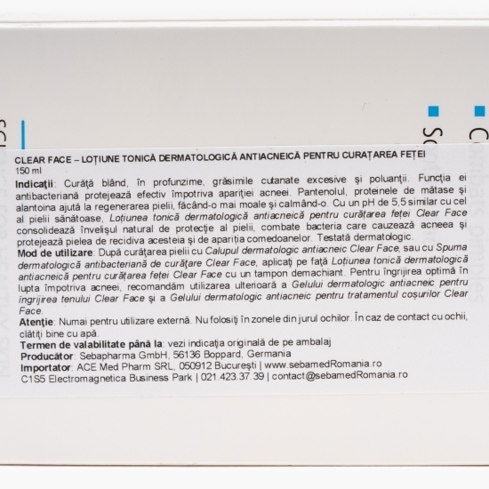 Loțiune tonică dermatologică antiacneică 150ml