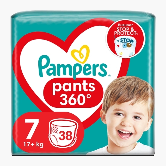 Scutece chiloțel Pants Jumbo Pack, mărimea 7, 17+ kg, 38 buc