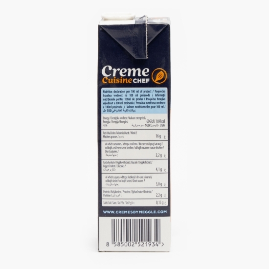 Preparat lichid cu zer și grăsimi vegetale pentru gătit Creme Cuisine Chef 0.5l